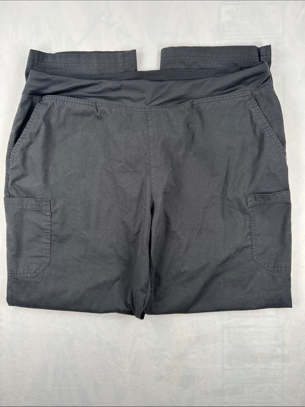 Butter Soft Stretch Black 3 Pocket Scrub Pants